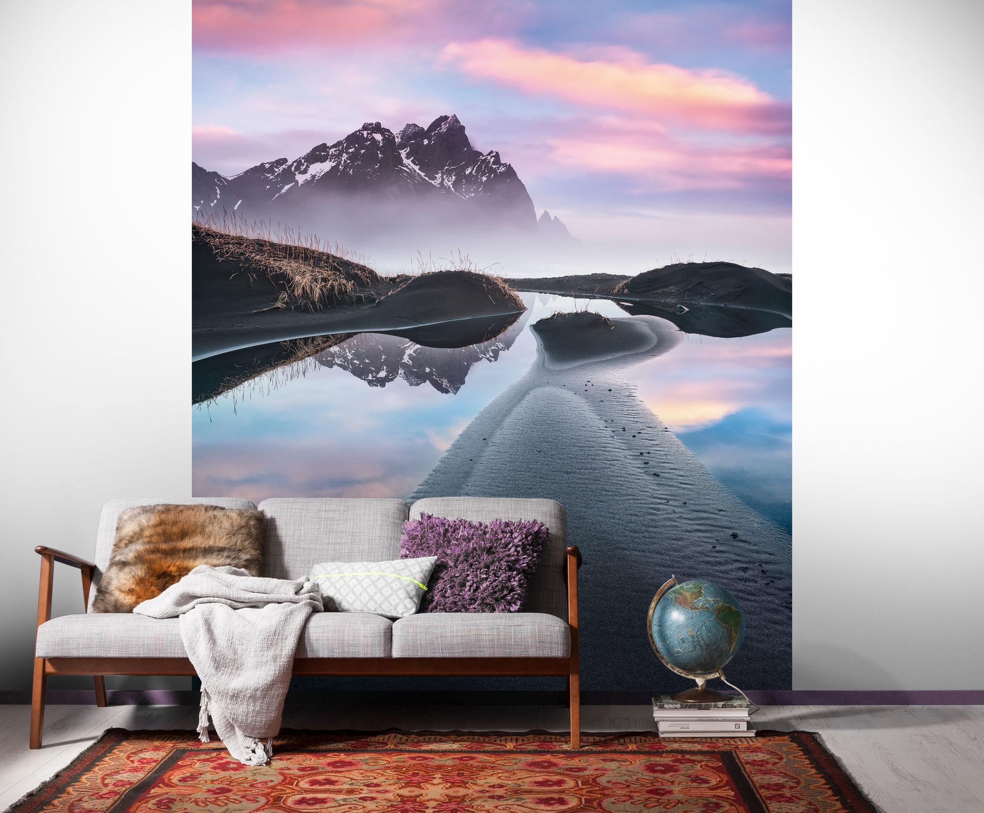 Vliestapete Glowing Vestrahorn - Natur (200/250cm)