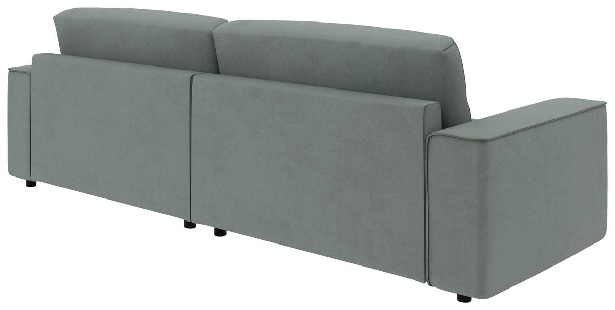 Ecksofa Chance, Grau S: 265x164 cm - Schwarz/Grau, MODERN, Textil (265/164cm) - Trendmanufaktur