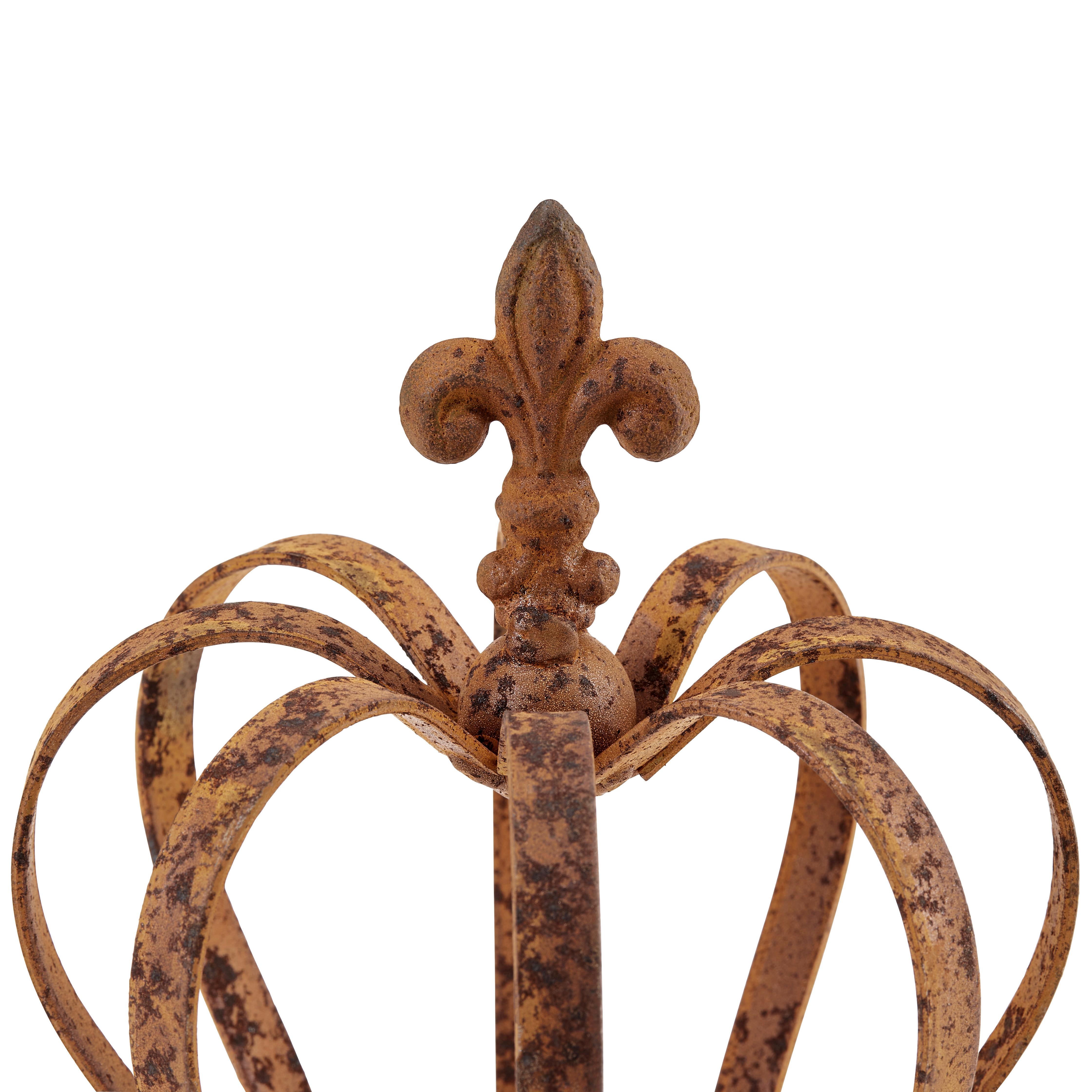Dekokrone D/h: Ca. 13/16cm, Friso - Rostfarben, KONVENTIONELL, Metall (13/16cm) - Luca Bessoni