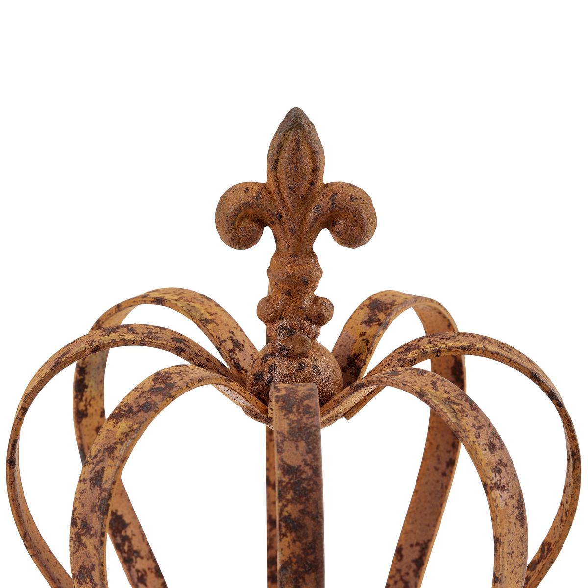 Dekokrone D/h: Ca. 13/16cm, Friso - Rostfarben, KONVENTIONELL, Metall (13/16cm) - Luca Bessoni