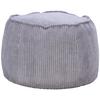 Hocker Regina Cord Hellgrau Sitz Gepolstert - Hellgrau, MODERN, Textil (38/60cm)