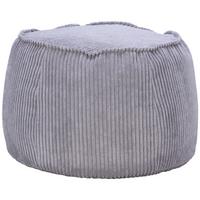 Hocker Regina Cord Hellgrau Sitz Gepolstert - Hellgrau, MODERN, Textil (38/60cm)