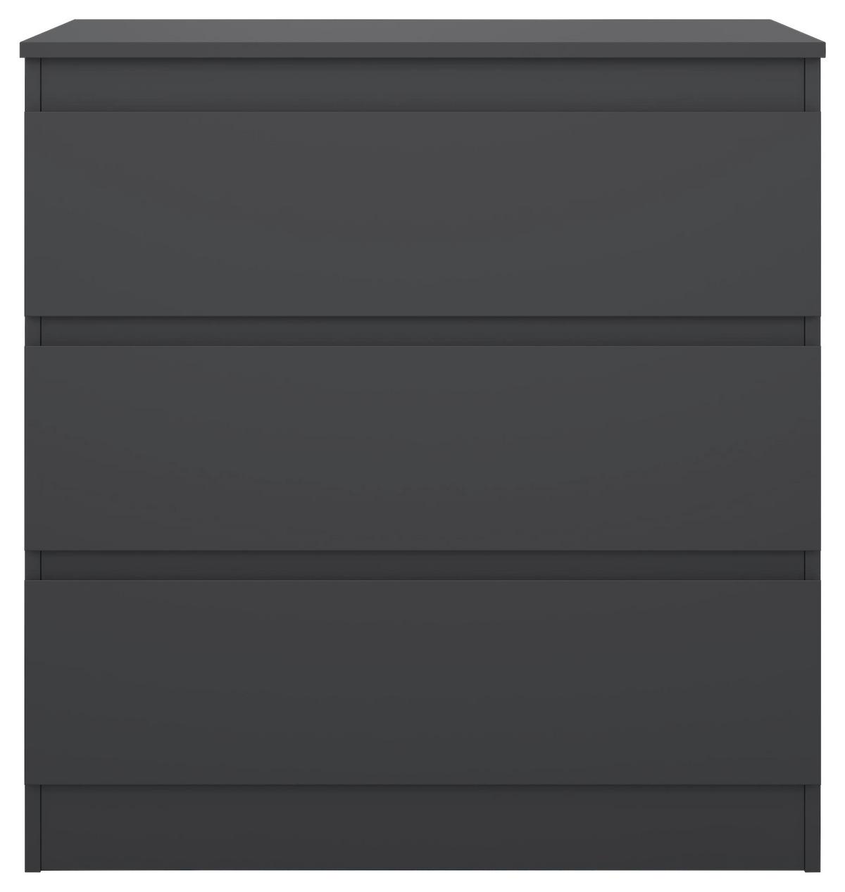 Komoda MARA antracit - antracitová, Konventionell, drevo (77/80/42cm) - Mömax
