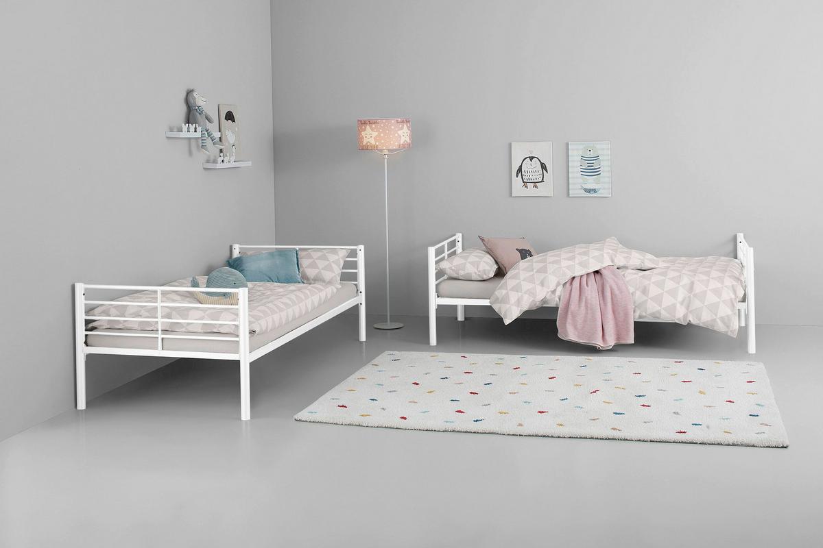 Etagenbett Rosie Weiß 97x208cm - Weiß, Design, Metall (97/208cm) - MID.YOU