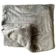 Kuscheldecke Fiona Silber 130x170 cm - Silberfarben, MODERN, Textil (130/170cm) - Luca Bessoni
