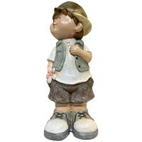 Gyerek Díszfigura Philipp - barna/kék, Konventionell, műanyag (16/14/39,8cm) - Luca Bessoni