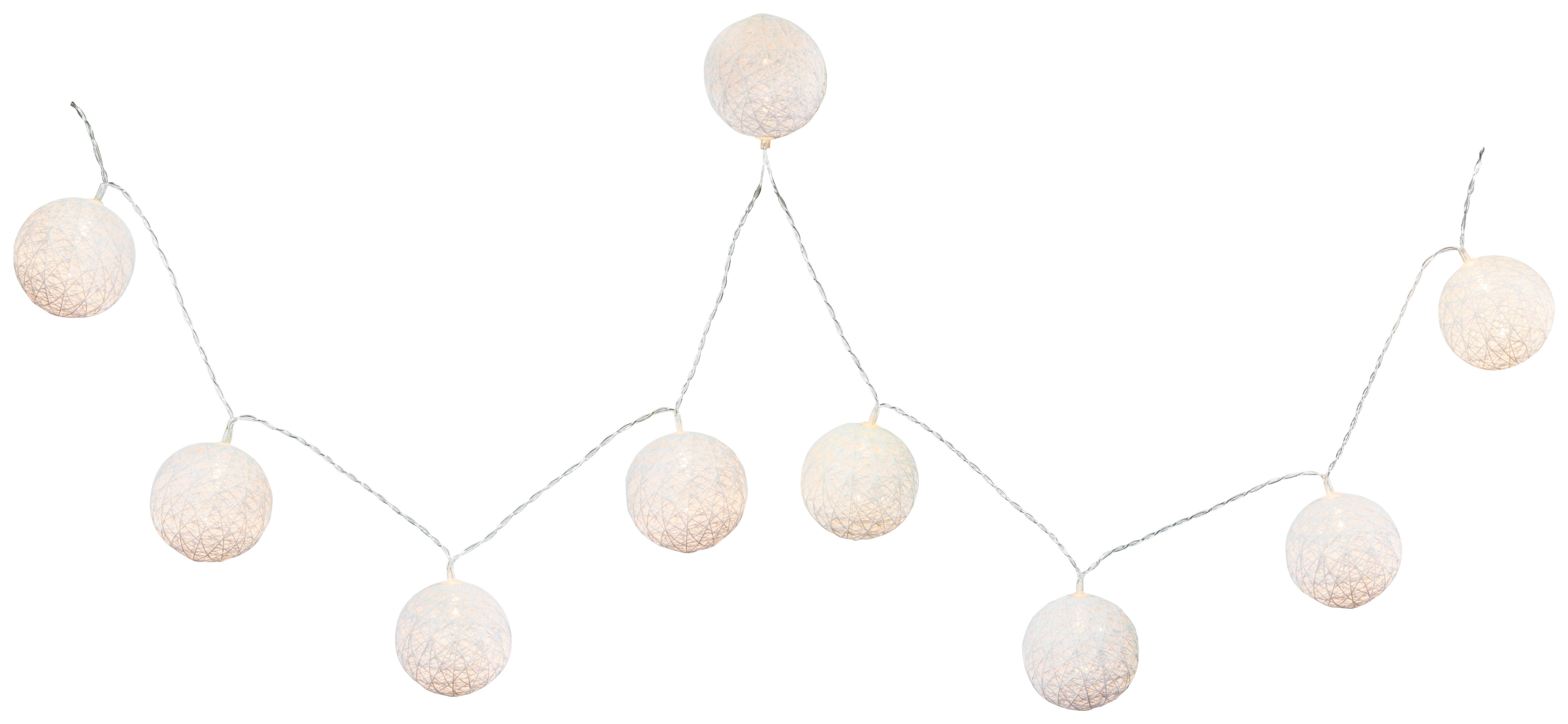 Světelný Řetěz Schnurli Max. 0,06 Watt, 1,7m - bílá, Romantický / Rustikální, plast (6/170cm) - Modern Living