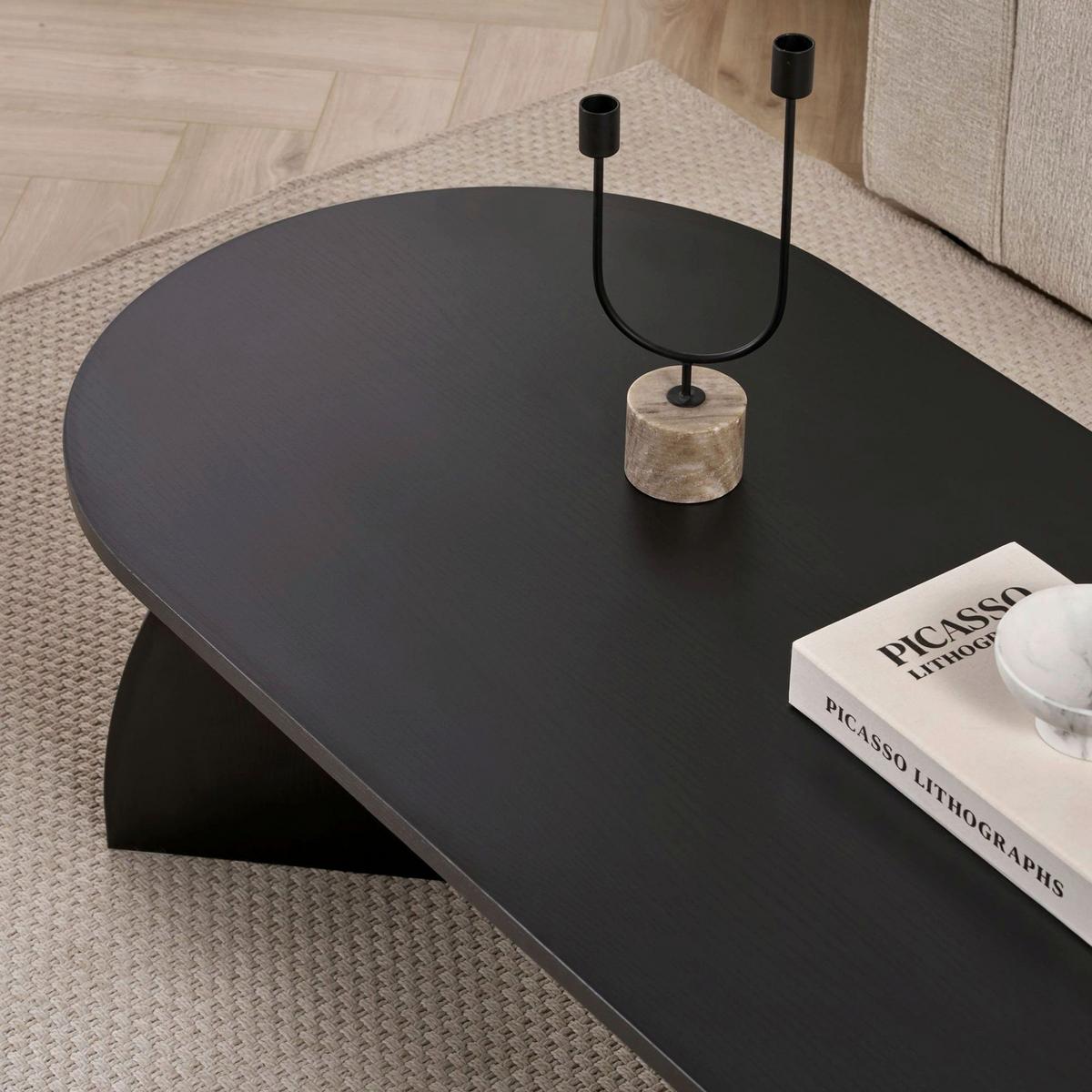 COUCHTISCH Schwarz B: 120cm - Schwarz, MODERN, Holzwerkstoff (120/40/60cm)