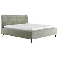 ČALOUNĚNÁ POSTEL EMILY II - černá/zelená, Moderní, kompozitní dřevo/textil (160/200cm)