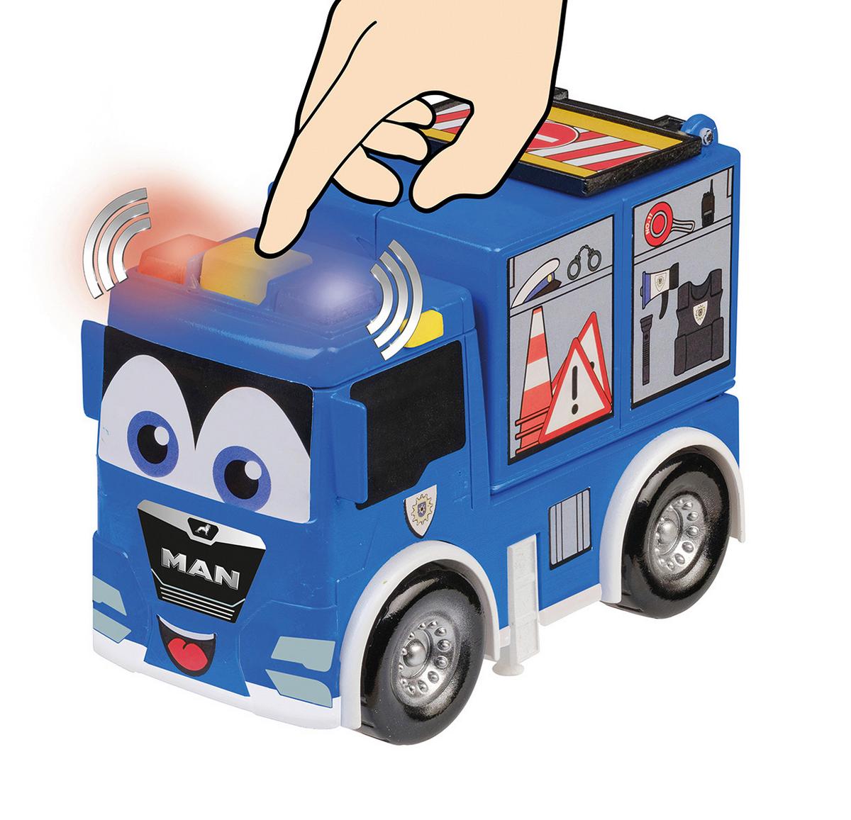 Polizeiauto Martin - Blau, Basics, Kunststoff (18/13/7cm)