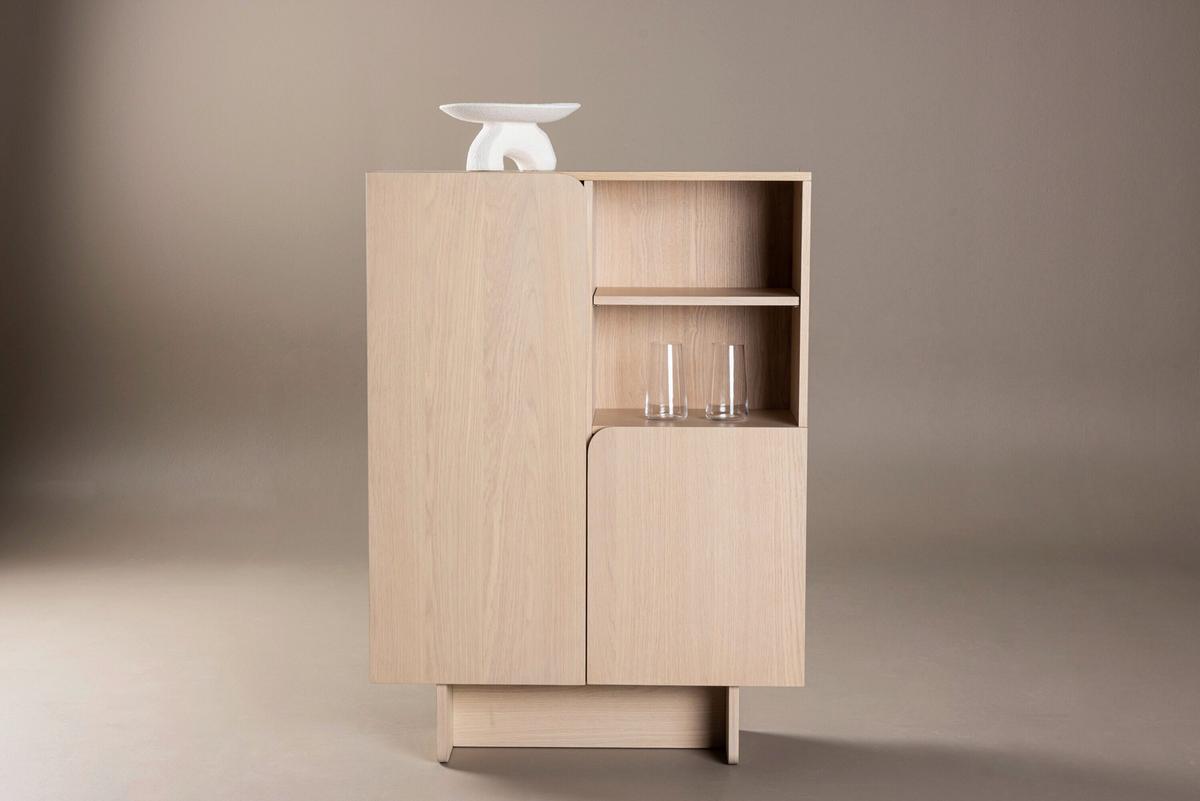 Aktenschrank Tyresö Weiß B: 80 cm - Weiß, MODERN, Holz (80/110/30cm) - Livetastic