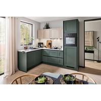 Eckküche Pn 500 - Eichefarben/Graphitfarben, ROMANTIK / LANDHAUS, Holzwerkstoff (176,6/253,2cm) - Pino