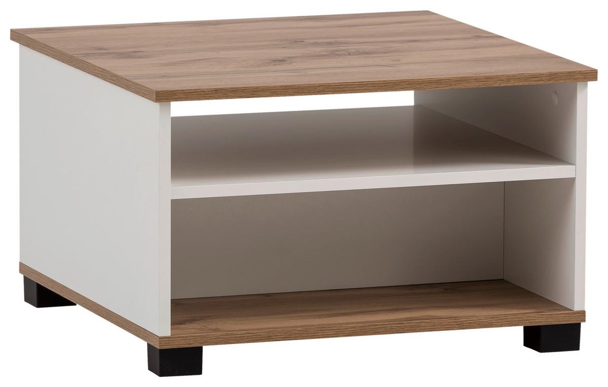 Couchtisch Jelda - Eiche Wotan/Weiß, MODERN, Holzwerkstoff (60,2/38,2/60,2cm) - MID.YOU