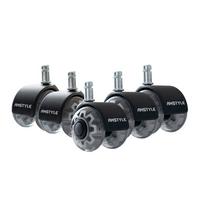 Drehstuhlrolle Silberfarben B: 5 Cm - Silberfarben, Design, Kunststoff (5/8/5cm) - Livetastic