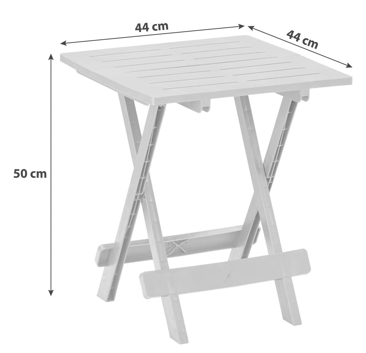 Beistelltisch Klappbar Adige Mokkafarben - Braun, MODERN, Kunststoff (44/50/44cm)