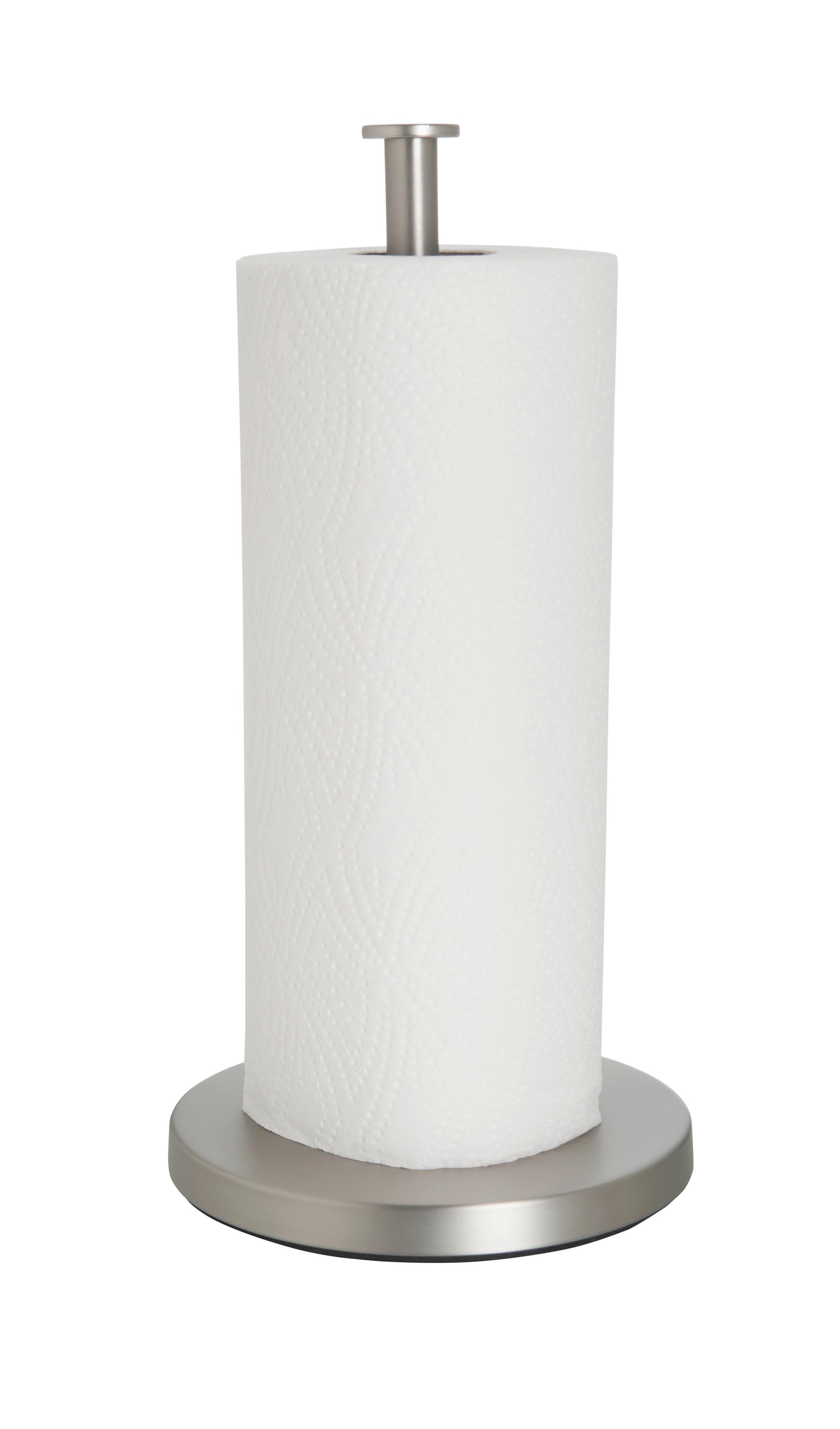 Držák na kuchyňské utěrky Leif, Ø/V: 16/31cm - barvy stříbra, Moderní, kov/plast (16/31cm) - Mömax