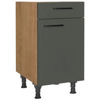 Schubkastenunterschrank Easytouch - Eichefarben/Grün, MODERN, Holzwerkstoff (45/87/56cm) - Nobilia