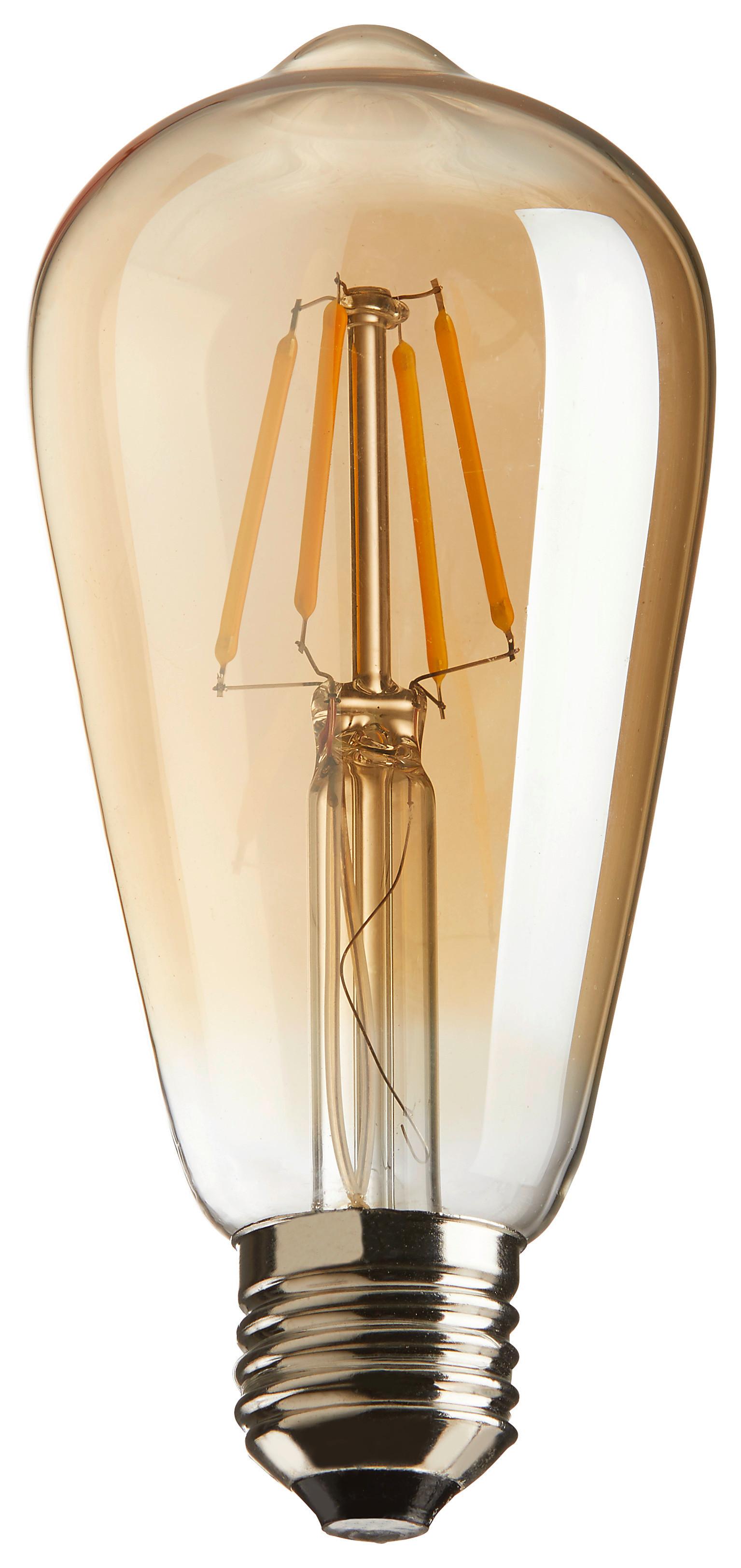 DEKORAČNÍ ŽÁROVKA C80324MM, 6,4/14,2cm - barvy zlata, sklo - Modern Living