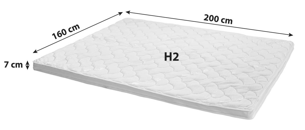 Fedőmatrac Yoga Drops 160/200 Cm - fehér, textil (160/200cm) - Primatex