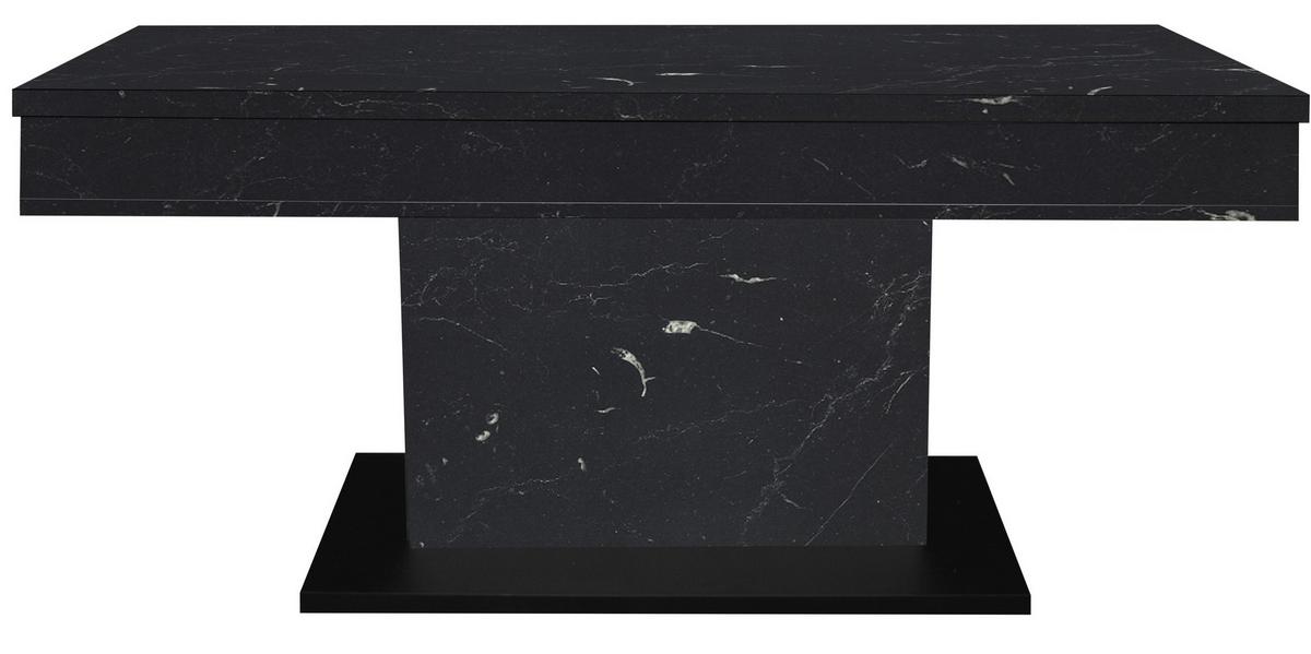 Couchtisch Lift Schwarz B: 110 Cm - Schwarz/Eiche Artisan, Design, Holzwerkstoff/Metall (110/58-77/60cm) - MID.YOU