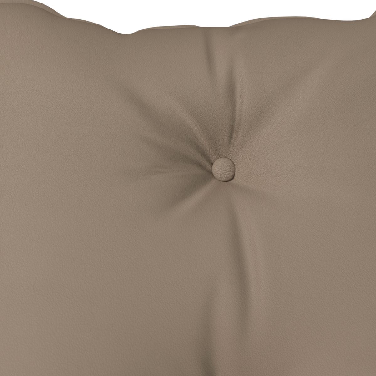 Relaxační křeslo ANDREA, světle hnědá, s taburetem - černá/světle hnědá, Moderní, kov/dřevo (82/105/80cm) - Bessagi Home