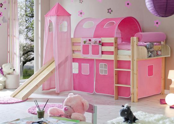 Spielbett Rosa Spielbett Kasper 90x200