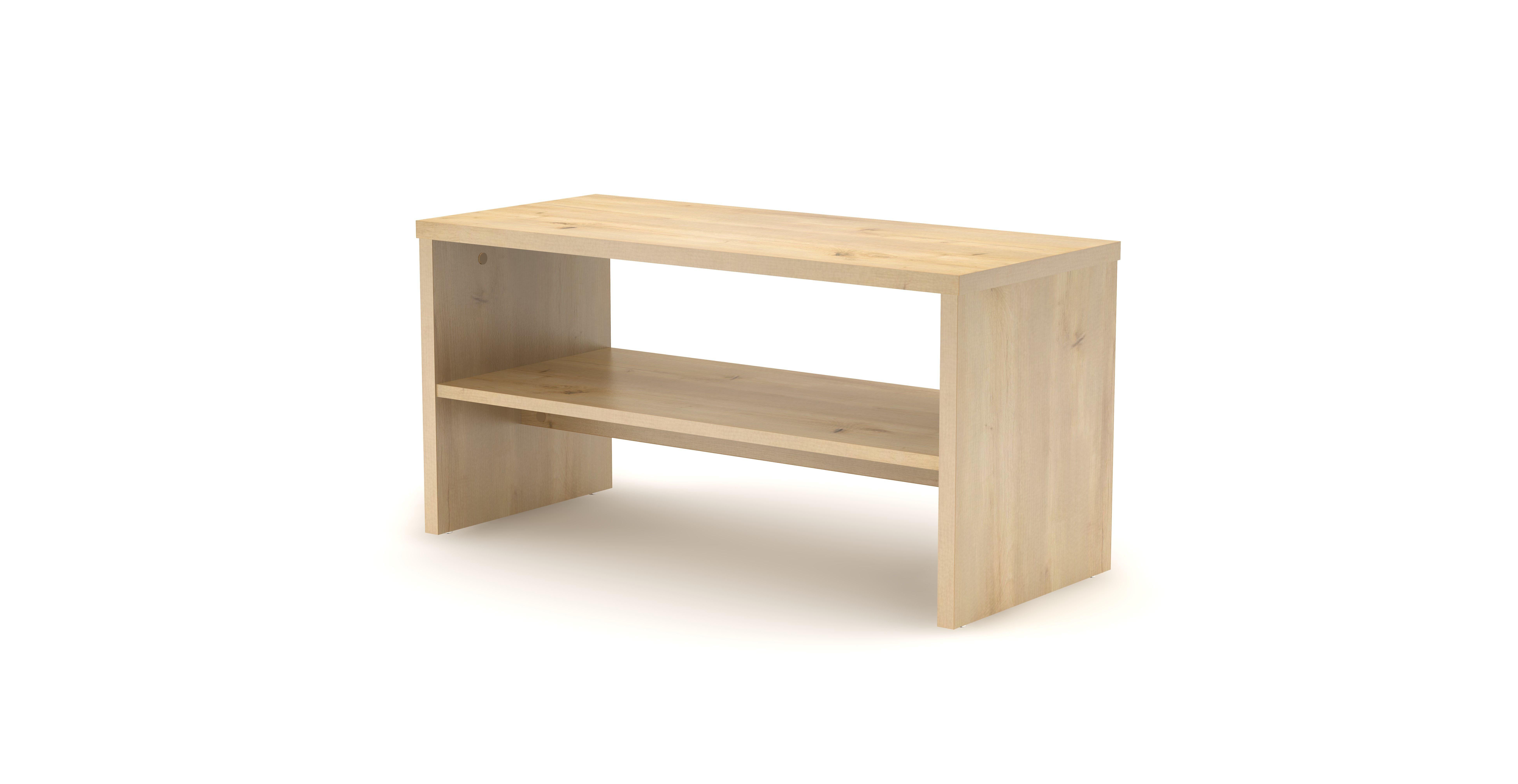 TV STOLÍK LUCIE *CENOVÝ TRHÁK* - dub artisan, Basics, kompozitné drevo (80/40/35cm) - Based