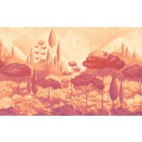 Vliestapete Luxury Labyrinth - Rot/Orange, Basics (400/250cm) - Komar