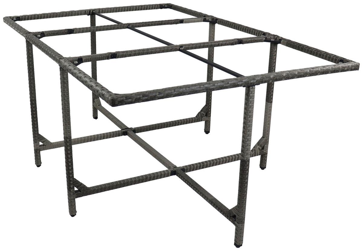 Gartentisch Klappbar Raloso Metall/Kunststoff/Glas L 170cm - Grau, MODERN, Glas/Kunststoff (170/110/72cm) - Ambia Garden