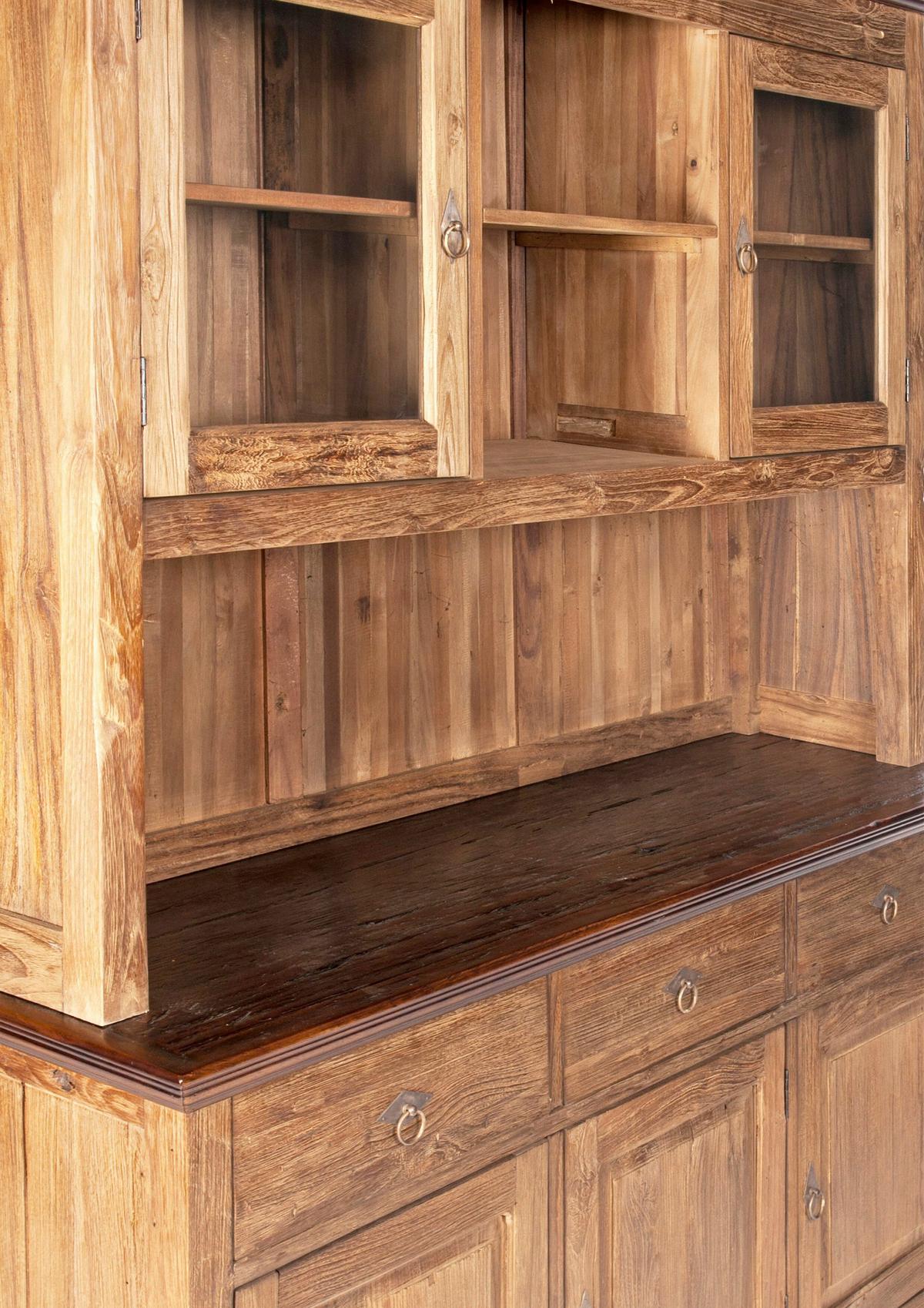 Sideboard Teakholz B: 148cm - Braun/Naturfarben, Design, Holz (148/83,50/44cm) - MID.YOU