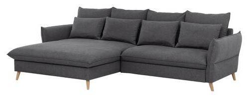 Eckschlafsofa Walter Grau S: 274 cm - Buchefarben/Grau, Design, Textil (170/274cm) - Livetastic