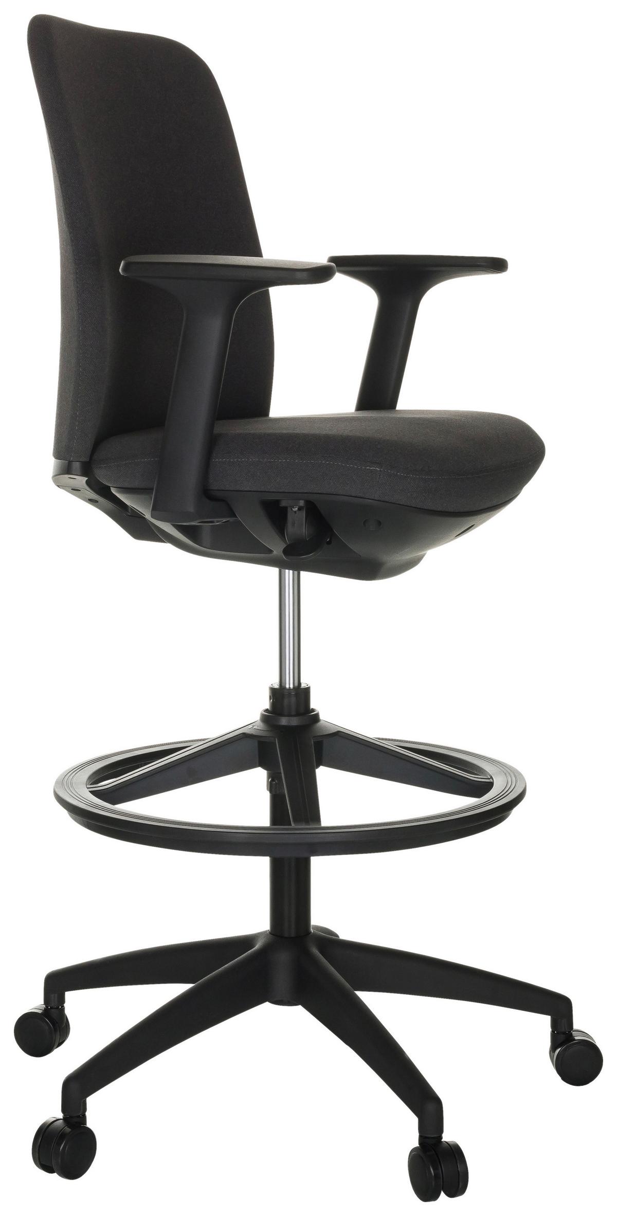 Drehstuhl Nestora Work - Schwarz, Basics, Kunststoff/Textil (73/115-140/73cm) - MID.YOU