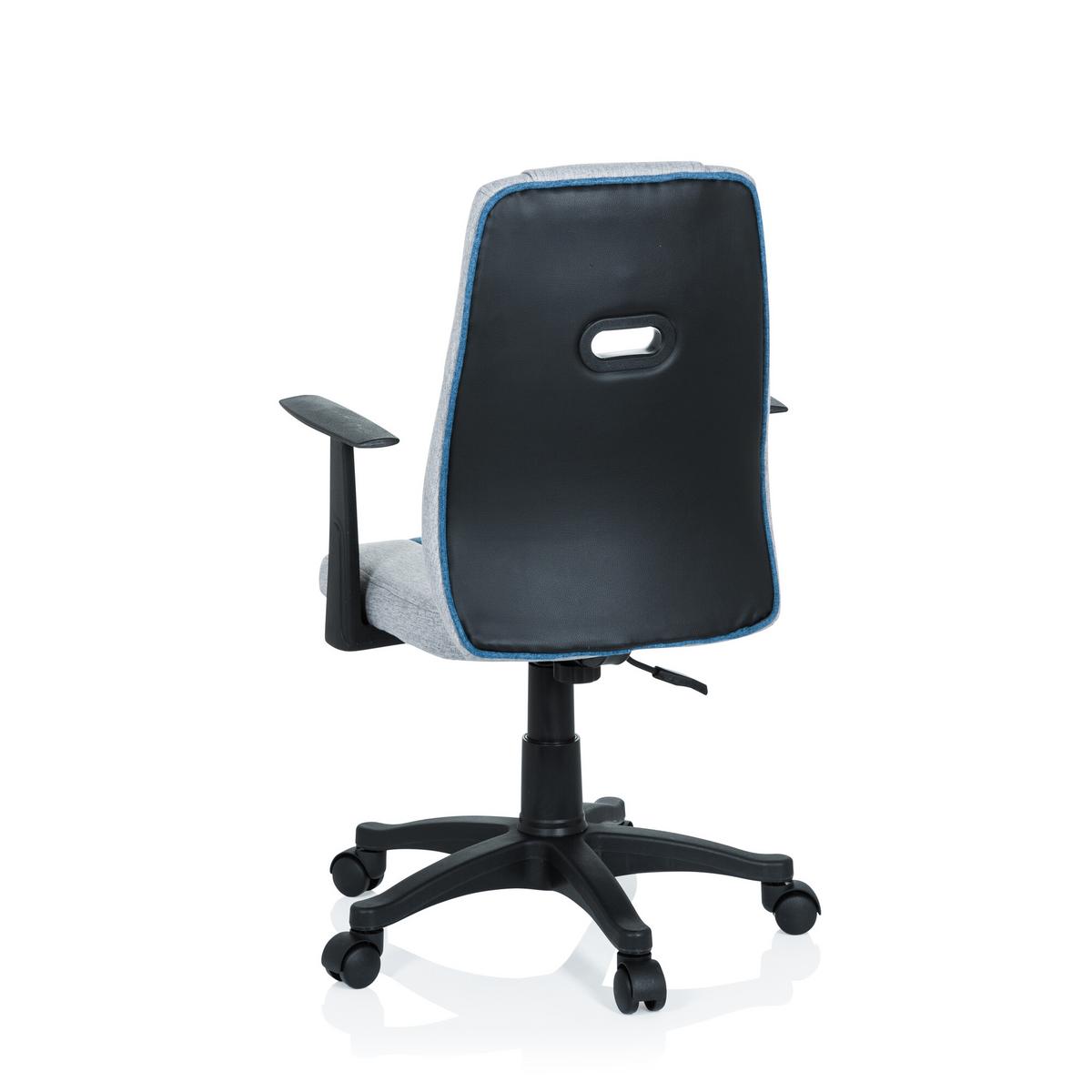 Jugenddrehstuhl Kiddy Extra Blau/Grau - Blau/Schwarz, Basics, Kunststoff (55/95-105/45cm) - MID.YOU