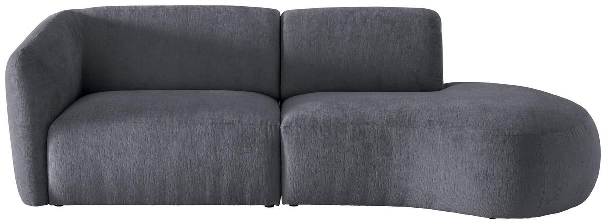Ecksofa Jesi, Anthrazit S: 238x107 Cm - Anthrazit/Schwarz, MODERN, Textil (238/107cm) - Livetastic