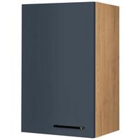 Küchenoberschrank Easytouch - Blau/Eichefarben, MODERN, Holzwerkstoff (45/72/35cm) - Nobilia