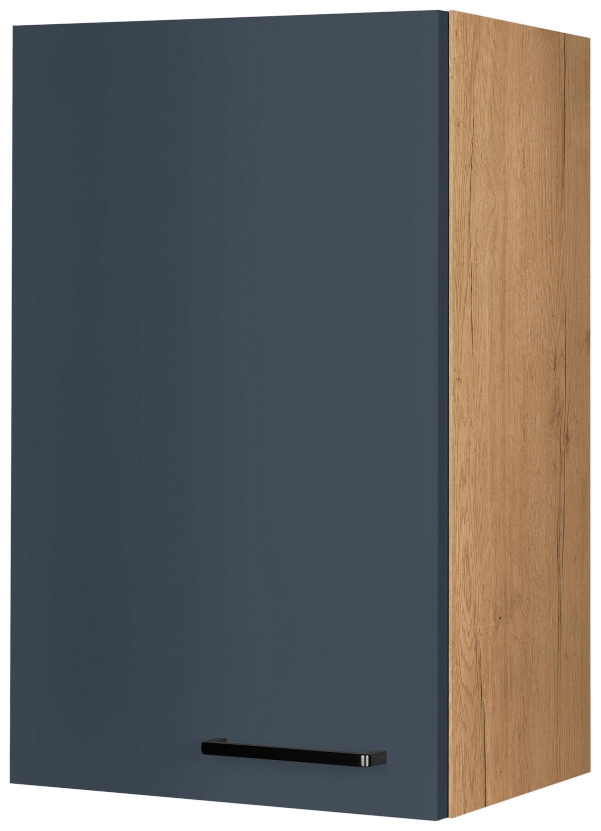 Küchenoberschrank Easytouch - Blau/Eichefarben, MODERN, Holzwerkstoff (45/72/35cm) - Nobilia