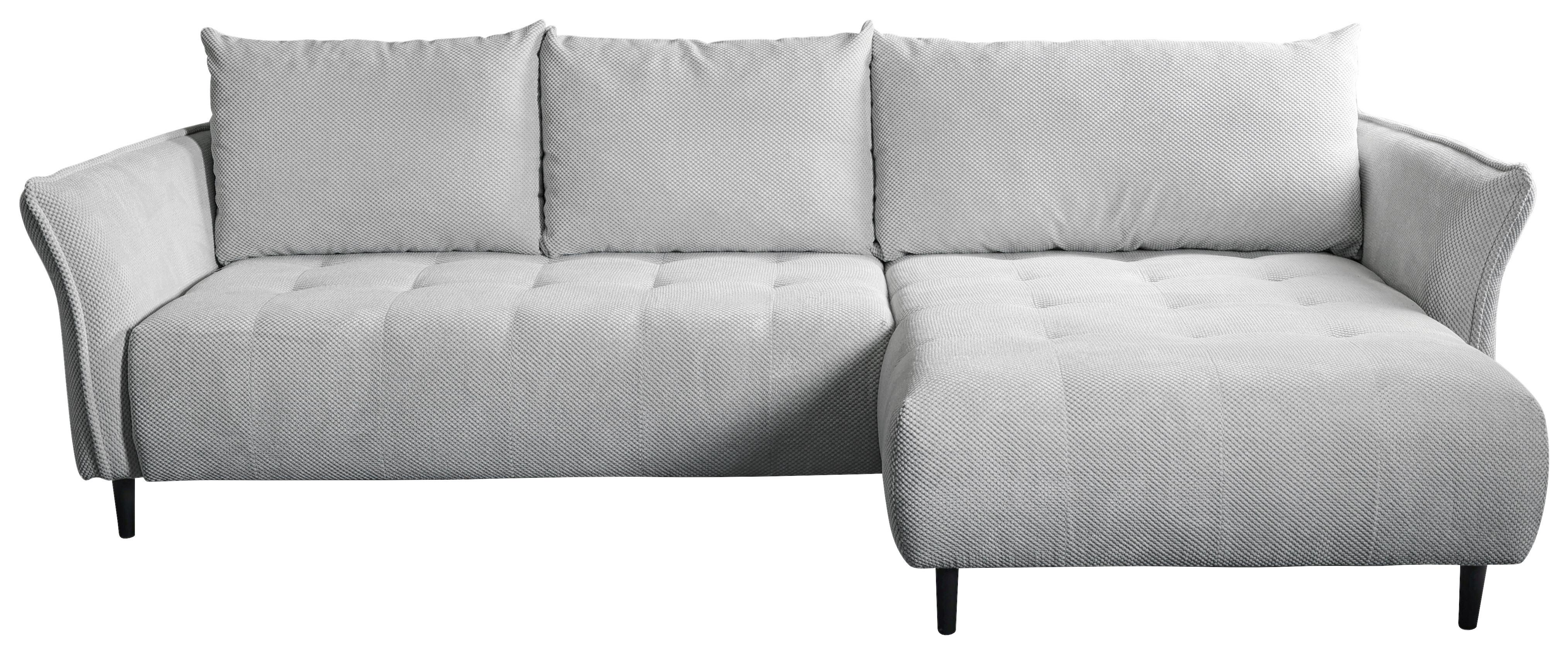 Ecksofa Monte Carlo Hellgrau S: 160x290 Cm