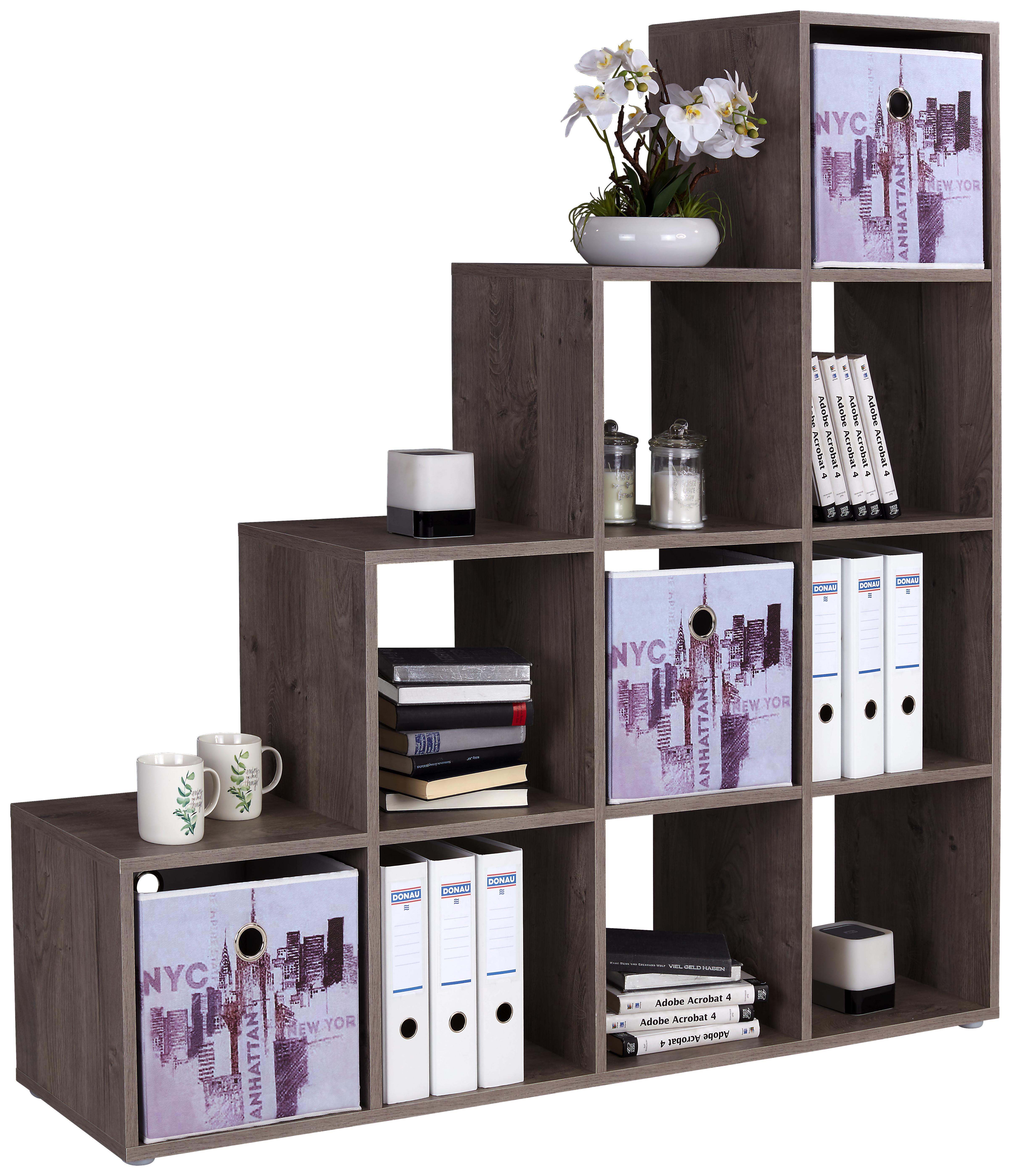 Raumteiler Pisa 4 Pisr04 - Dunkelbraun/Schwarz, MODERN, Holz (149/150/35cm)