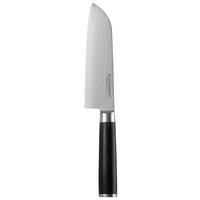 NÔŽ SANTOKU damašková oceľ - farba ušľachtilej ocele, Modern, kov (30,5cm) - Echtwerk
