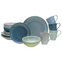 Kombiservice Reactive Keramik 4 Personen Geschirr Set - Multicolor, MODERN, Keramik (35/35/34cm) - Creatable