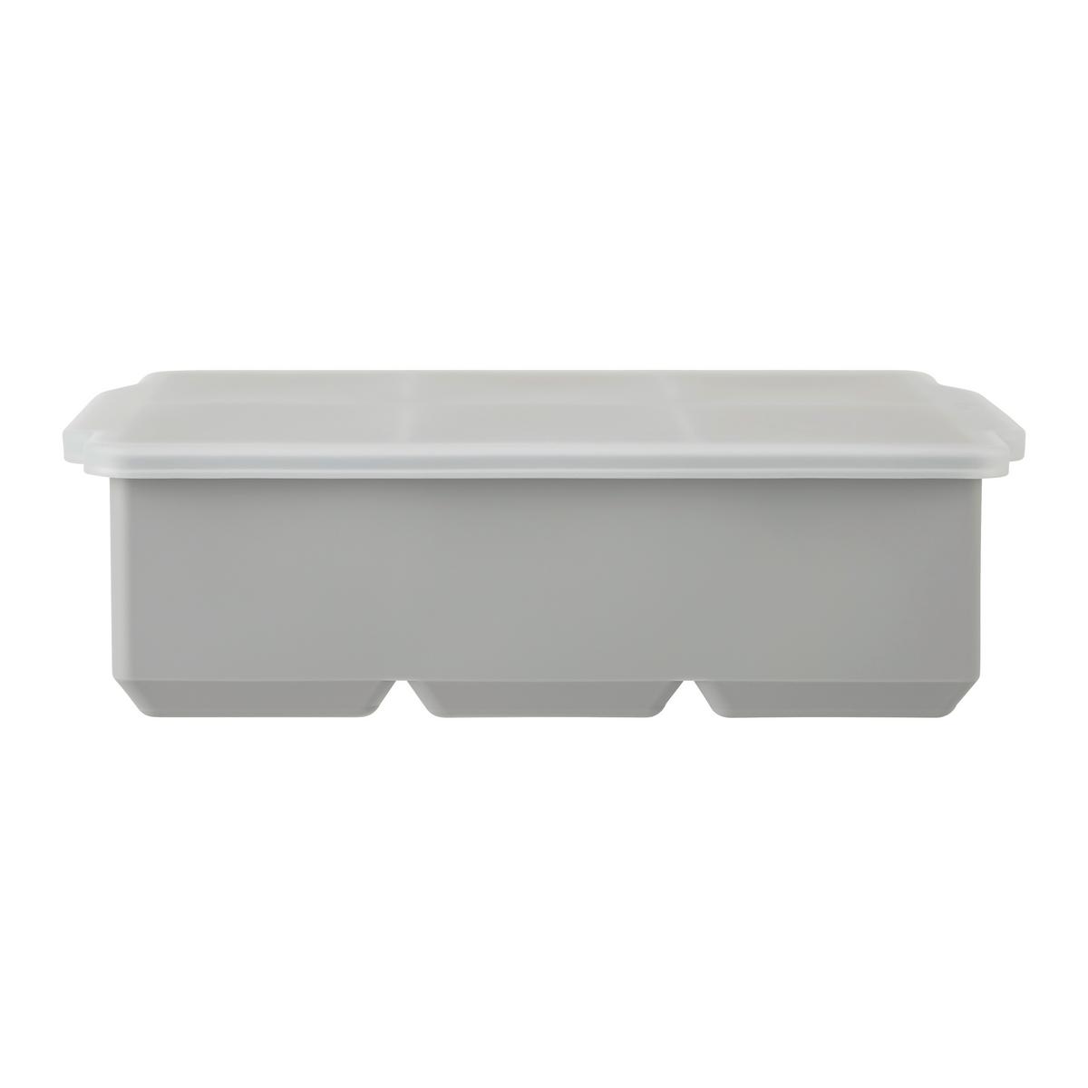 forma na ľad CUBE XL - sivá, Modern, plast (16/5/11cm) - Modern Living