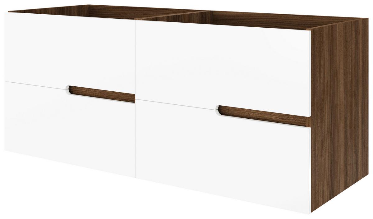 Fürdőszoba Blokk Eva 120cm - diószínű/mokka, Konventionell, faalapú anyag/természetes anyagok (120/51/46cm)