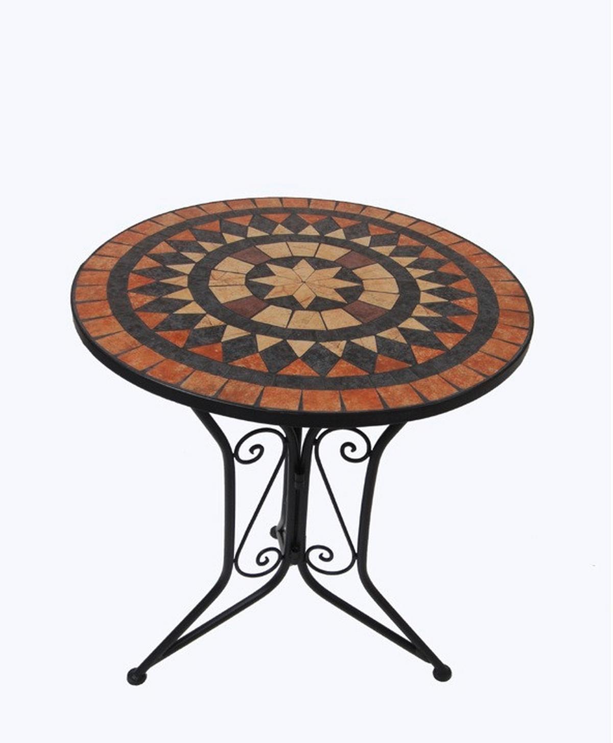 Balkonmöbel Set Pular Metall/Stein - MODERN, Stein/Metall - Gardenson