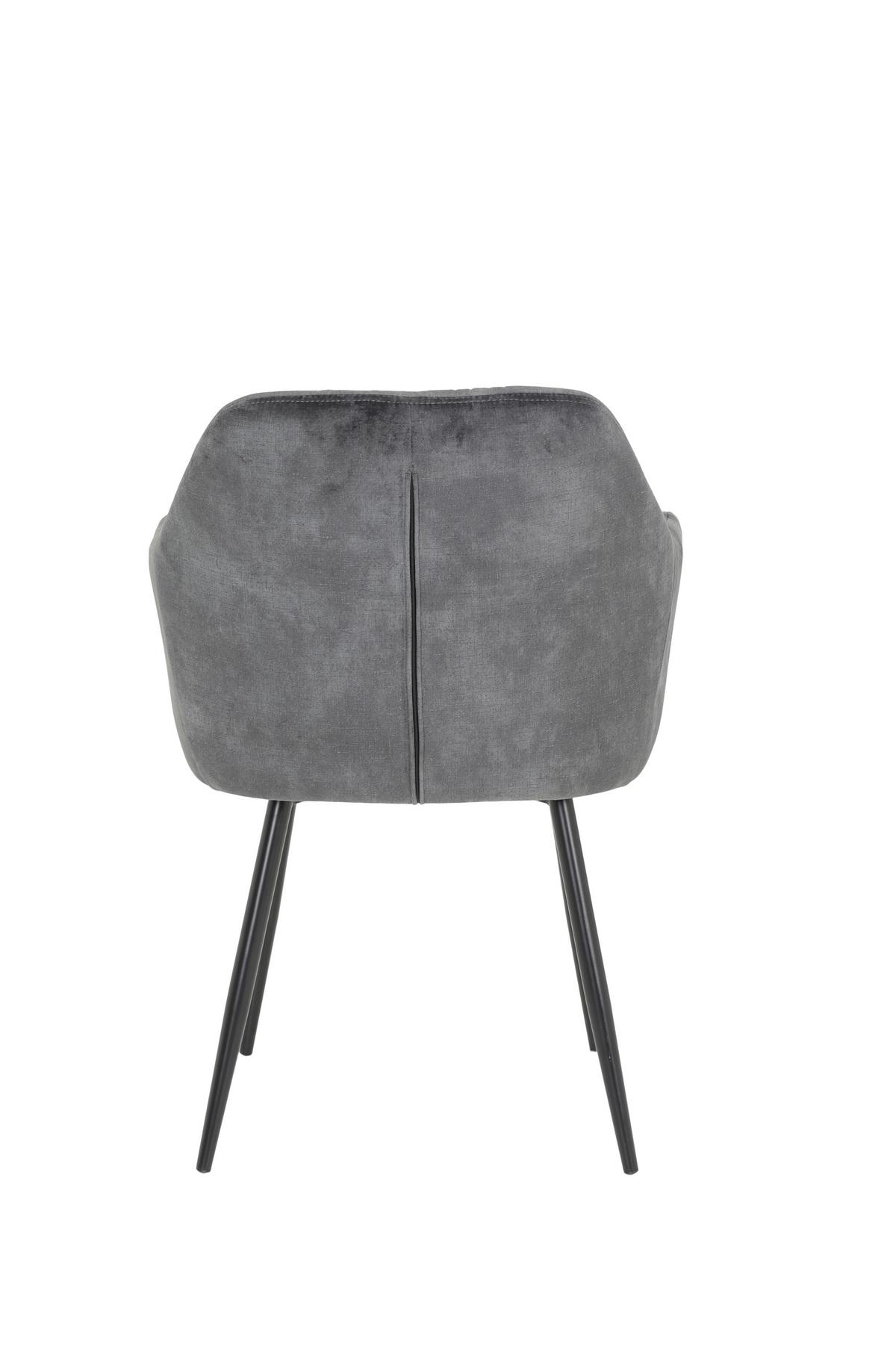 Tischgruppe Jennifer G - Weiß Hochglanz/Anthrazit, MODERN, Holzwerkstoff/Textil (140/76/80cm) - MID.YOU