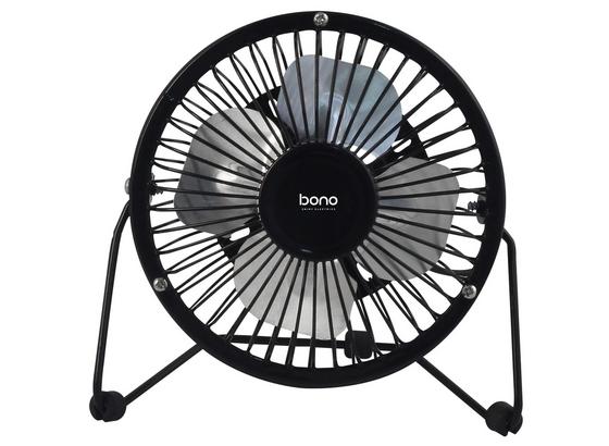 Tischventilator Moritz - Schwarz, KONVENTIONELL, Kunststoff/Metall (14/8cm) - Bono Tischventilator Moritz - Schwarz, KONVENTIONELL, Kunststoff/Metall (14/8cm) - Bono