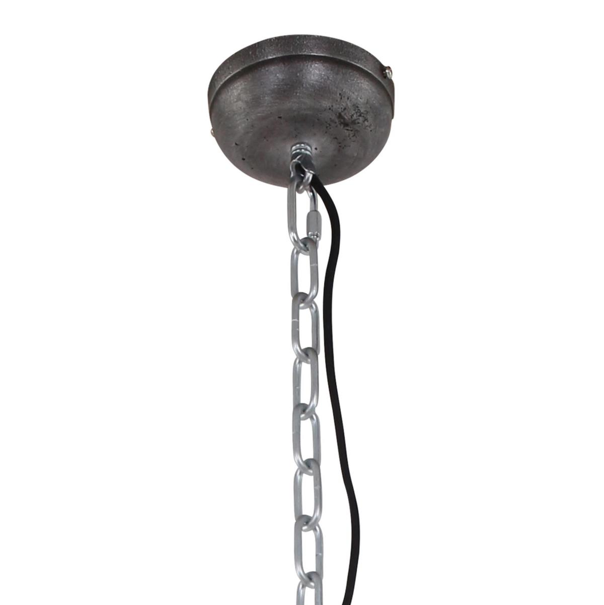 Pendelleuchte Bikkel - Braun, Trend, Glas/Metall (52/153/52cm)