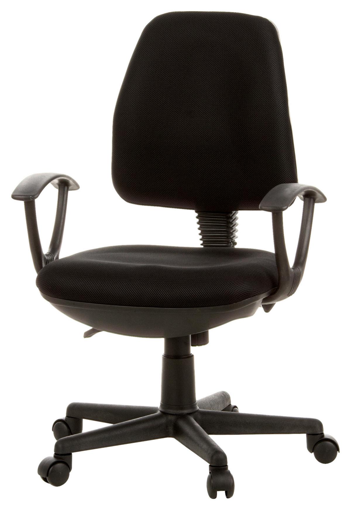 Drehstuhl City 10 Schwarz - Schwarz, MODERN, Kunststoff/Textil (57/106/44cm) - MID.YOU