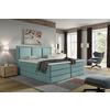 Boxspringbett Swing Türkis H3xh4 200x200 cm - Türkis, Design, Holzwerkstoff/Textil (200/200cm) - MID.YOU