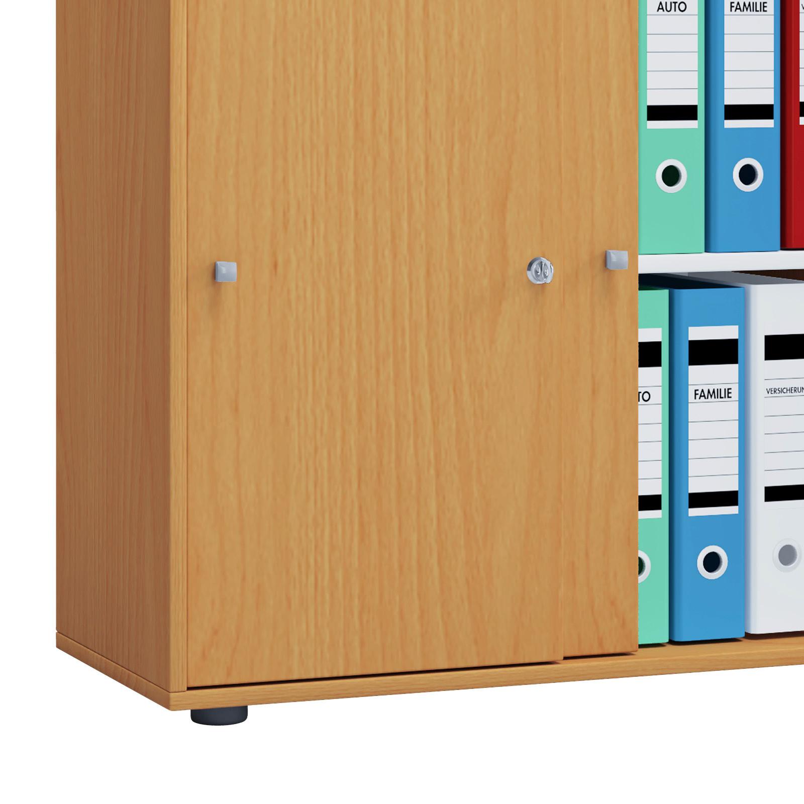 Aktenschrank versperrbar Lona Buche Dekor B: 70 cm - Buchefarben, Basics, Holzwerkstoff (70/74/37cm) - MID.YOU