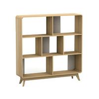 Regal Cassie Eichefarben 122 cm - Eichefarben/Weiß, Design, Holzwerkstoff (122/126/29cm) - MID.YOU